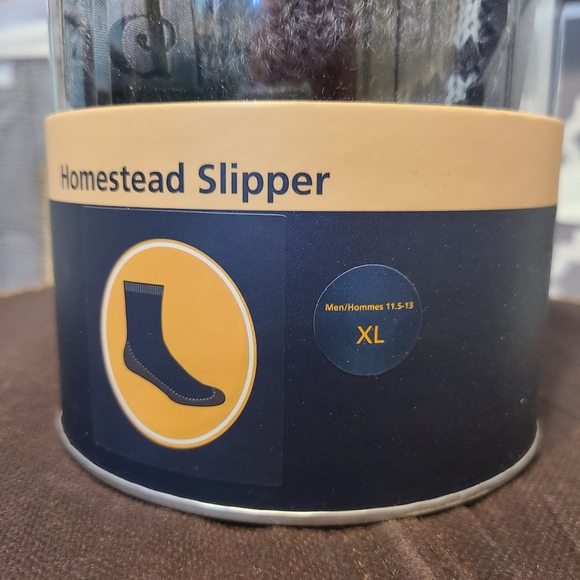 Pendleton Men's Jacquard Wool Knit Homestead Slide On Slipper Gift Tube NWOT - Picture 6 of 7